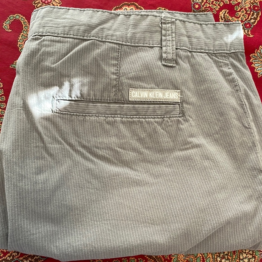 Calvin Klein Pin Stripe Grey Shorts